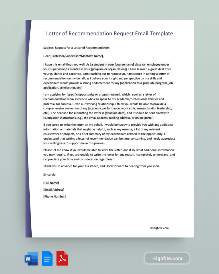 How to Write a Letter of Recommendation ( Templates) Highfile How to Write a Letter of Recommendation ( Templates) Highfile