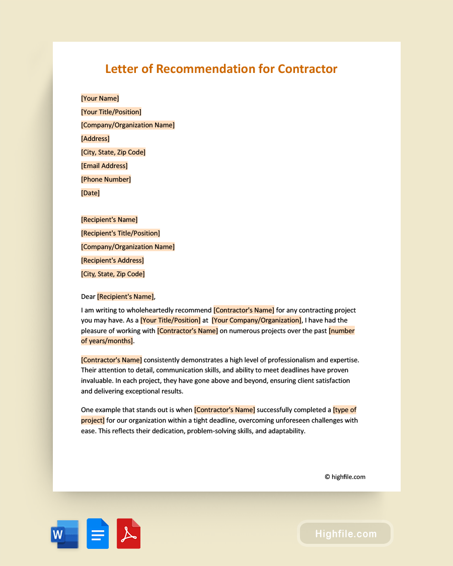 Letter Of Recommendation For Contractor Word PDF Google Docs letter-of-recommendation-for-contractor-word-pdf-google-docs