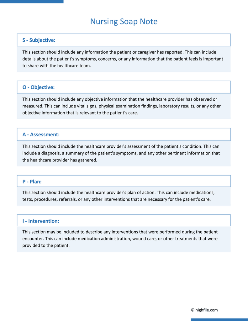 Nursing Notes Example - Word | PDF | Google Docs - Highfile