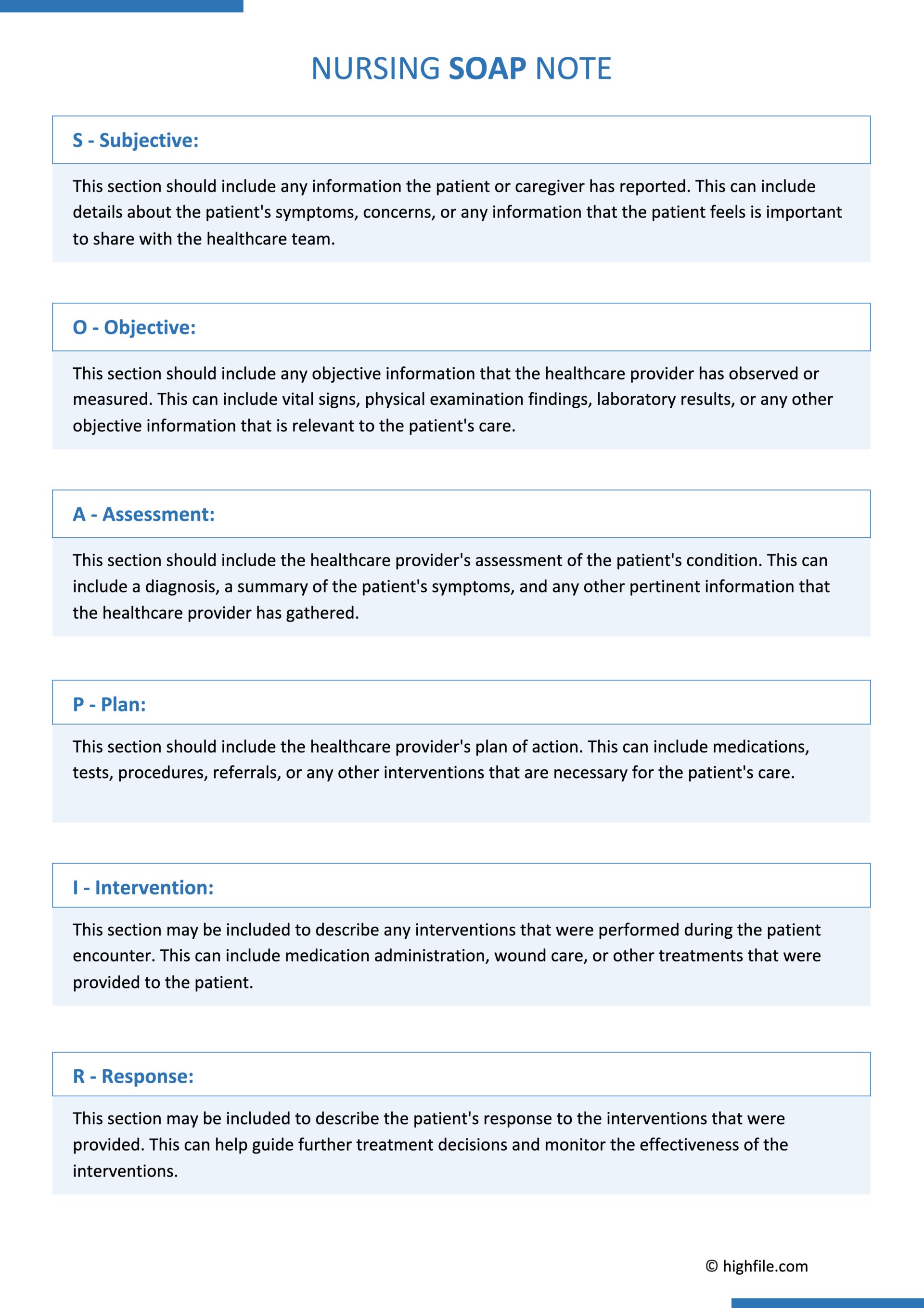 free-nursing-notes-templates-examples-highfile for Free Printable Blank Nurses Notes Free Nursing Notes Templates & Examples - Highfile for Free Printable Blank Nurses Notes