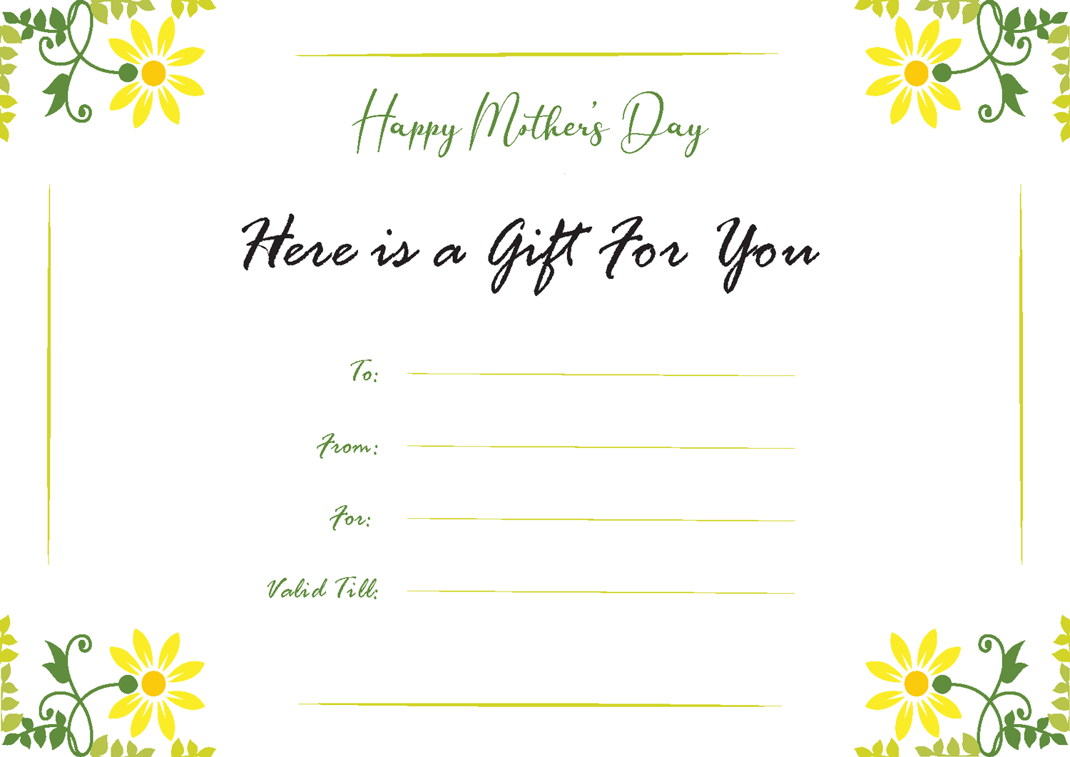 daffodil-mother-s-day-gift-certificate-template-highfile for Free Printable Mother S Day Gift Certificate Daffodil - Mother's Day Gift Certificate Template - Highfile for Free Printable Mother S Day Gift Certificate