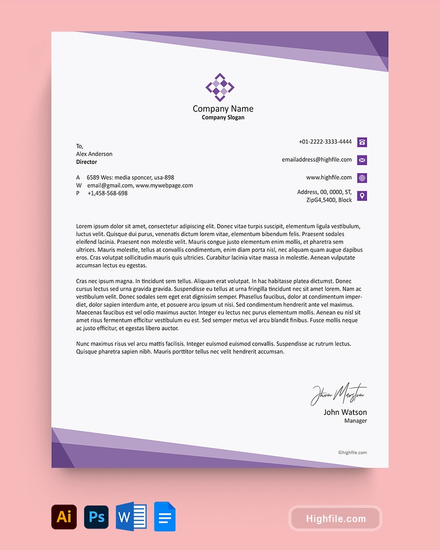 Free Legal Letterhead Template Word Illustrator Photoshop Highfile Free Legal Letterhead Template Word Illustrator Photoshop Highfile