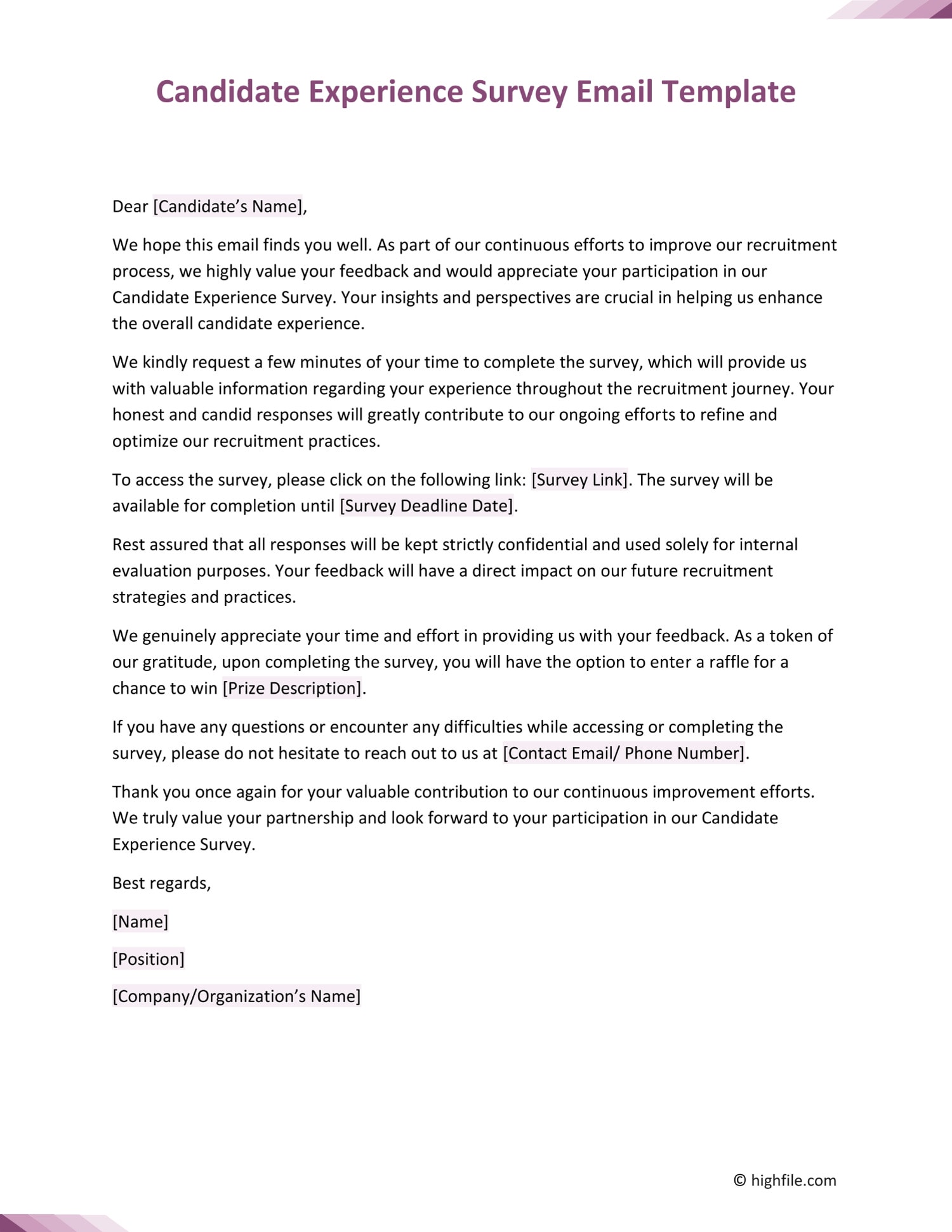 Event Survey Template Word PDF Google Docs Highfile Event Survey Template Word PDF Google Docs Highfile