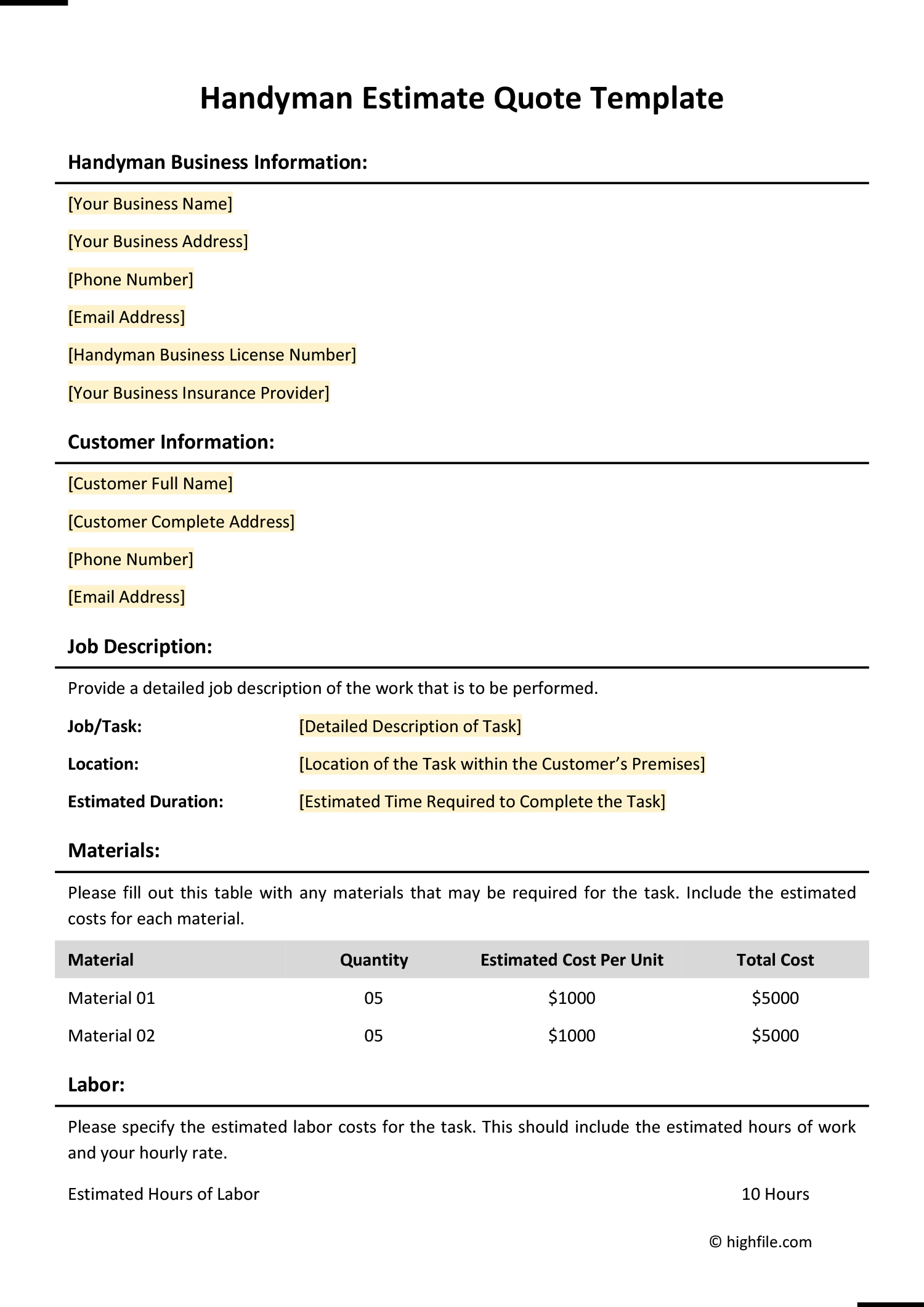 Transport Quote Template Word PDF Google Docs Sheets Excel Transport Quote Template Word PDF Google Docs Sheets Excel