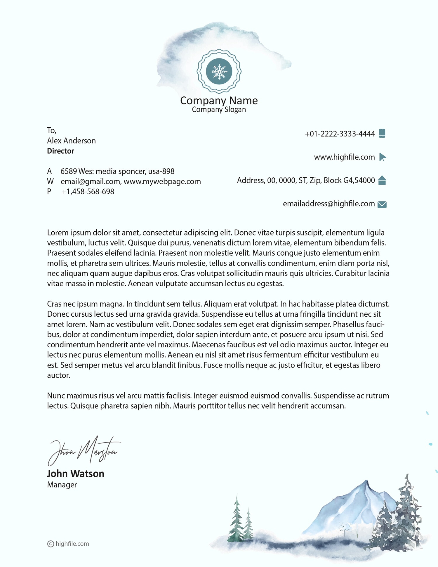 Free Christmas Letterhead Template Highfile Free Christmas Letterhead Template Highfile