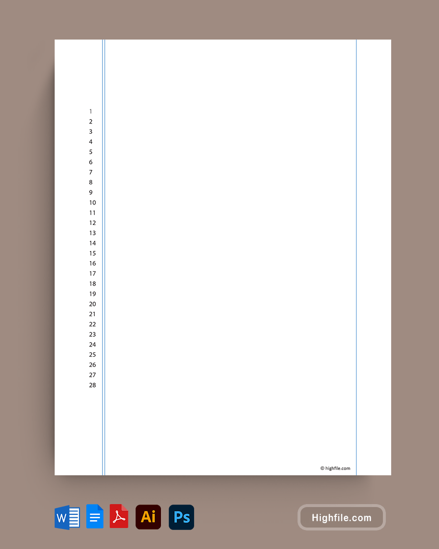 28 Line Pleading Paper - Word | PDF | Google Docs | Adobe Illustrator | Adobe Photoshop - Highfile 28-line-pleading-paper-word-pdf-google-docs-adobe-illustrator-adobe-photoshop-highfile