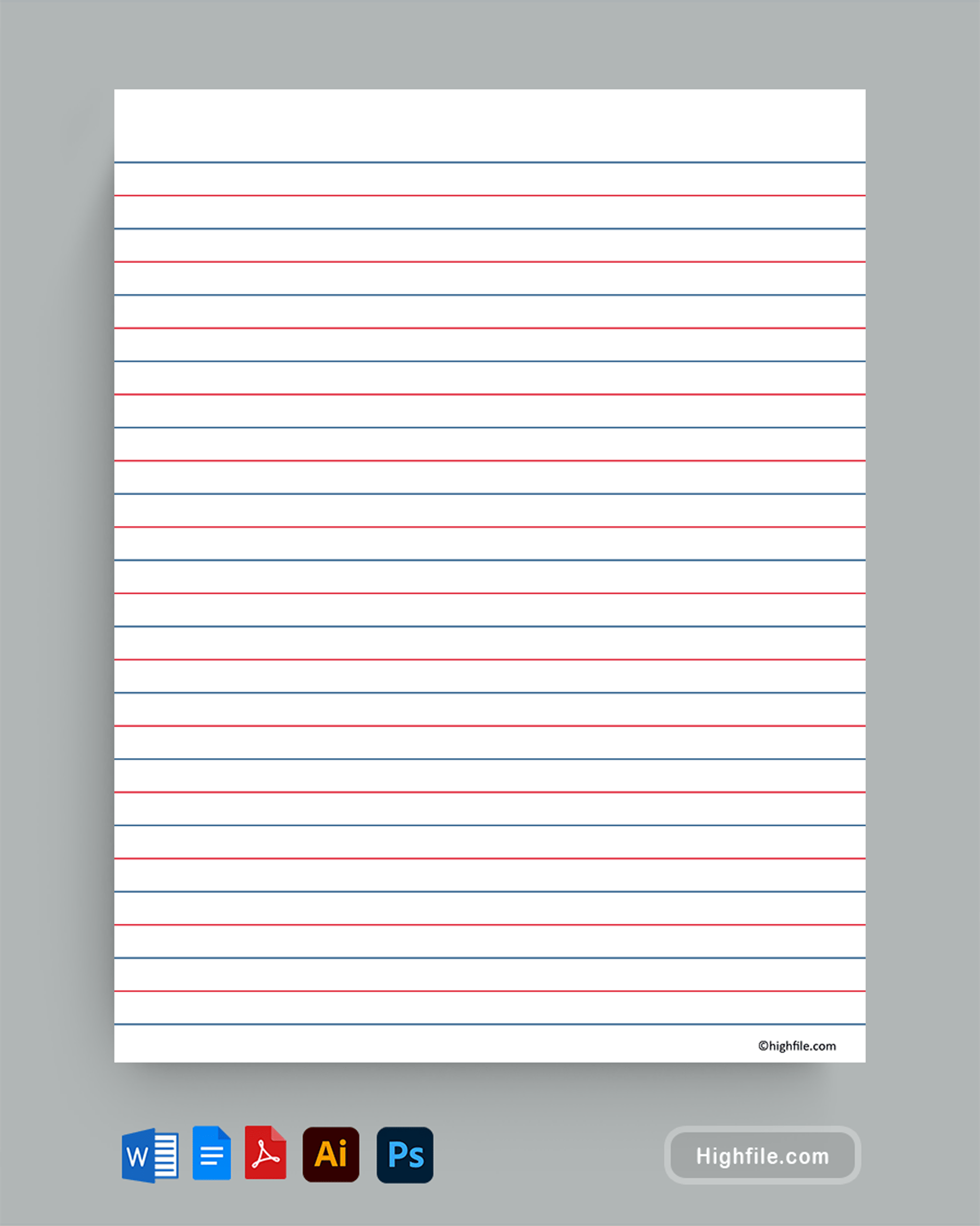Printable Lined Paper Templates - Highfile printable-lined-paper-templates-highfile