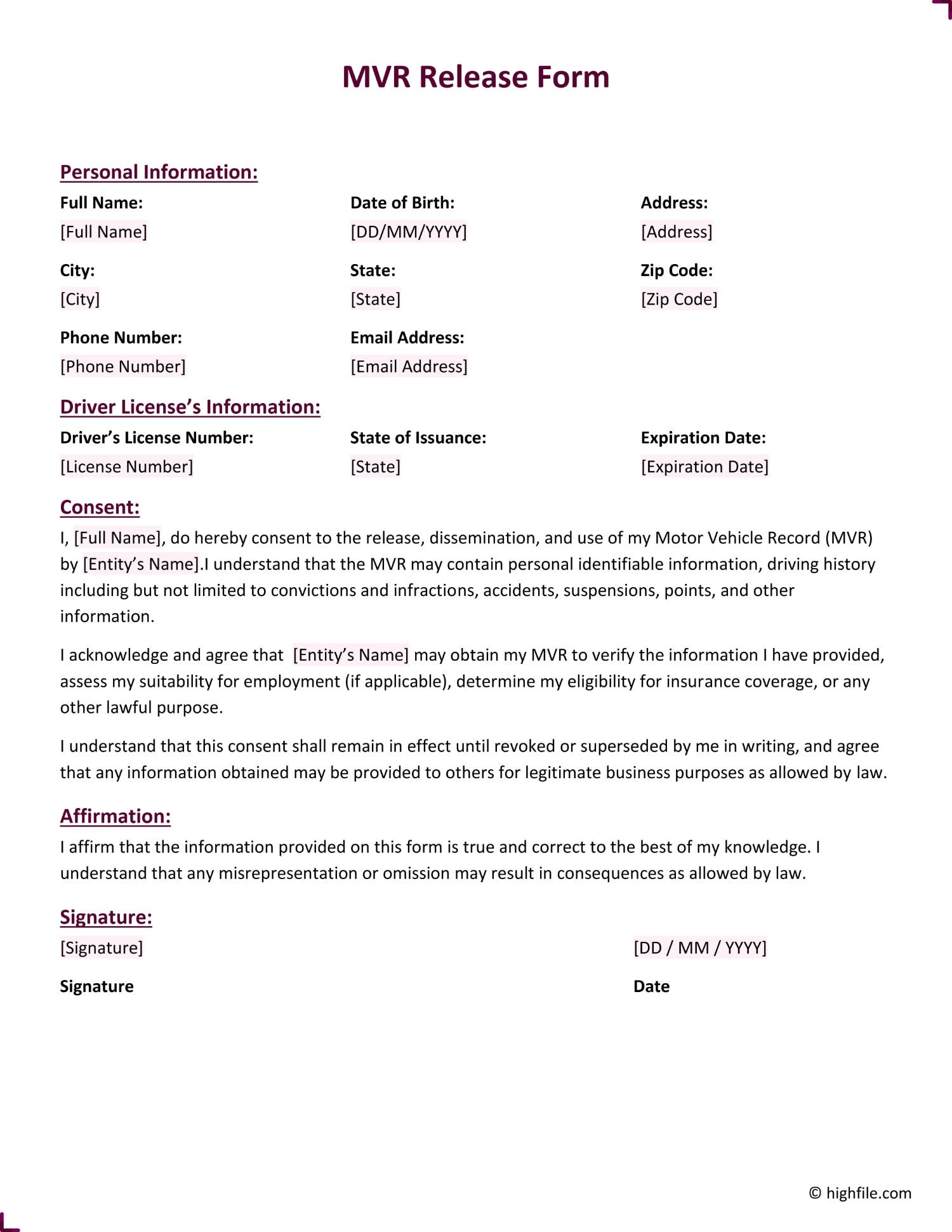 Property Damage Release Form Word PDF Google Docs Highfile Property Damage Release Form Word PDF Google Docs Highfile