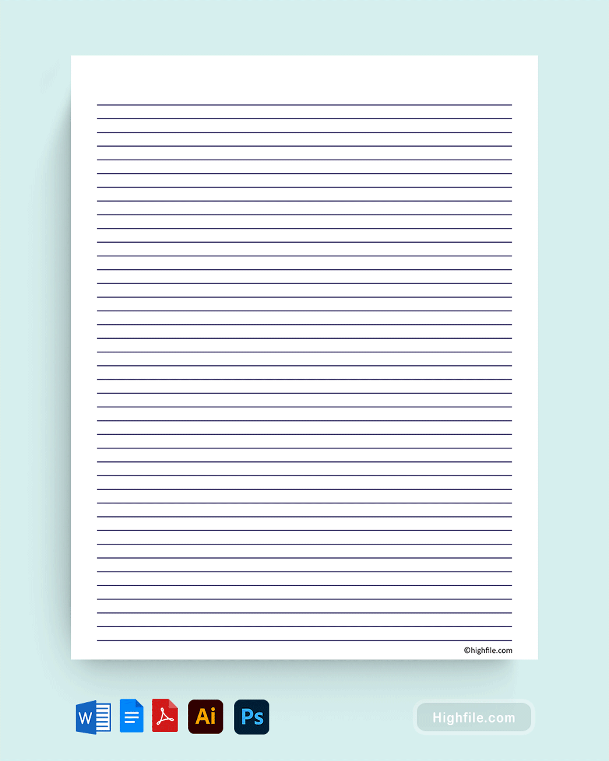 Printable Lined Paper Templates - Highfile printable-lined-paper-templates-highfile