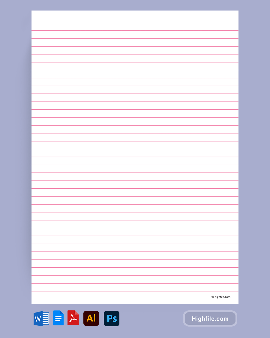 Free Printable Lined Paper Templates - Highfile free-printable-lined-paper-templates-highfile