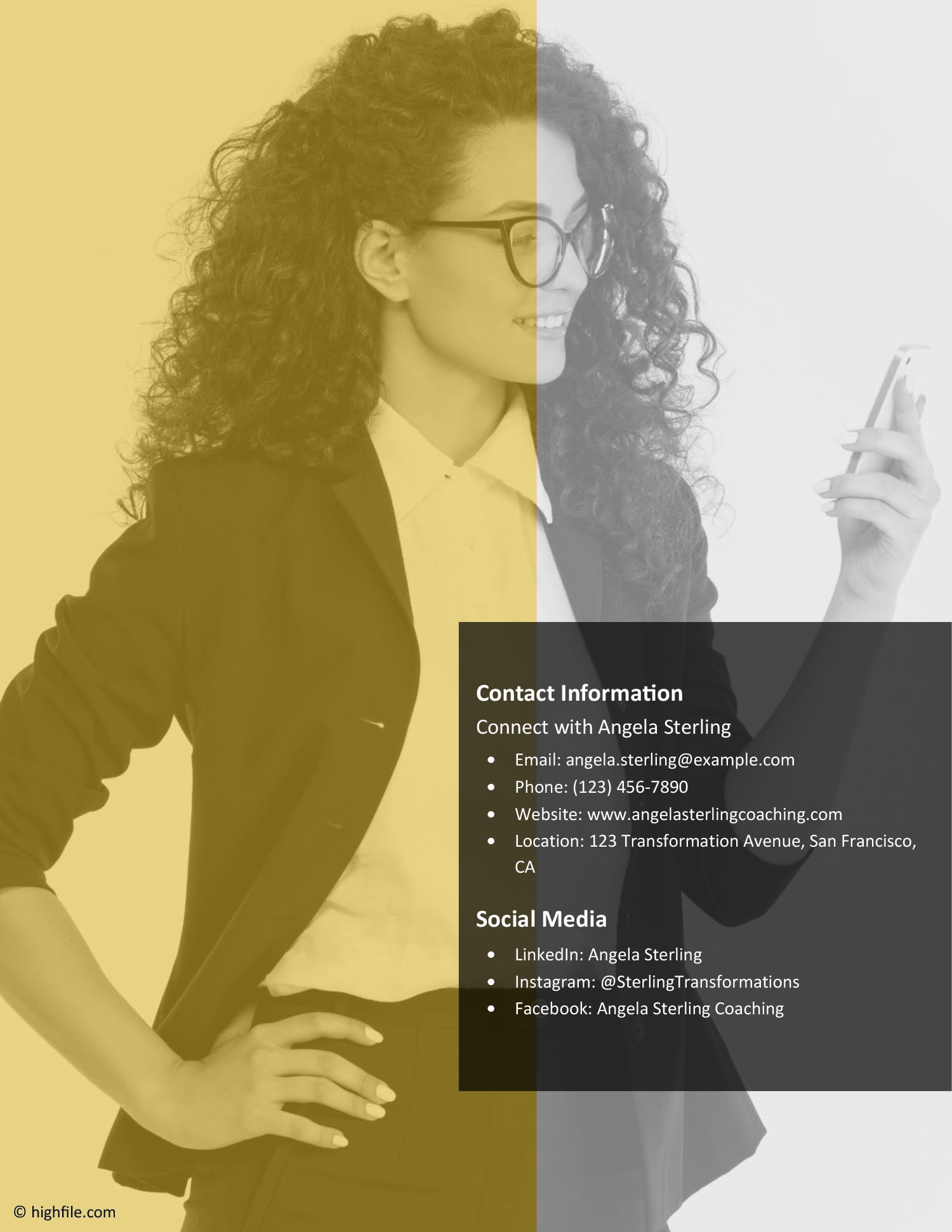 Coaching Bio Template - Word | Google Docs - Highfile.com