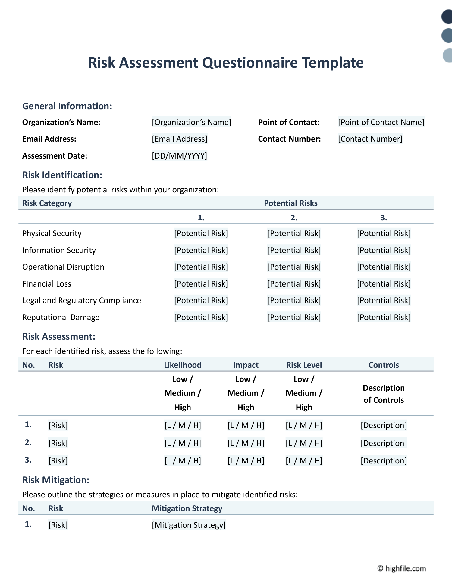 Vendor Questionnaire Template Word PDF Google Docs Highfile Vendor Questionnaire Template Word PDF Google Docs Highfile