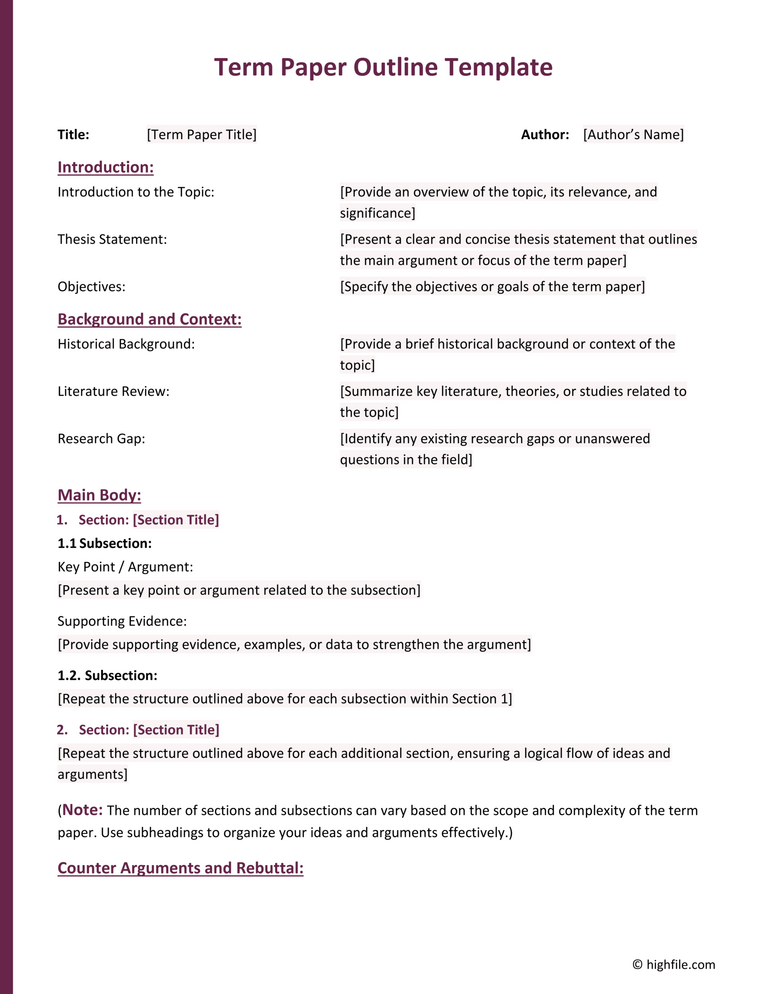 Event Outline Template Word PDF Google Docs Highfile Event Outline Template Word PDF Google Docs Highfile
