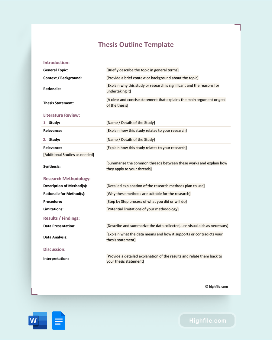 Story Outline Template Word PDF Google Docs Highfile Story Outline Template Word PDF Google Docs Highfile