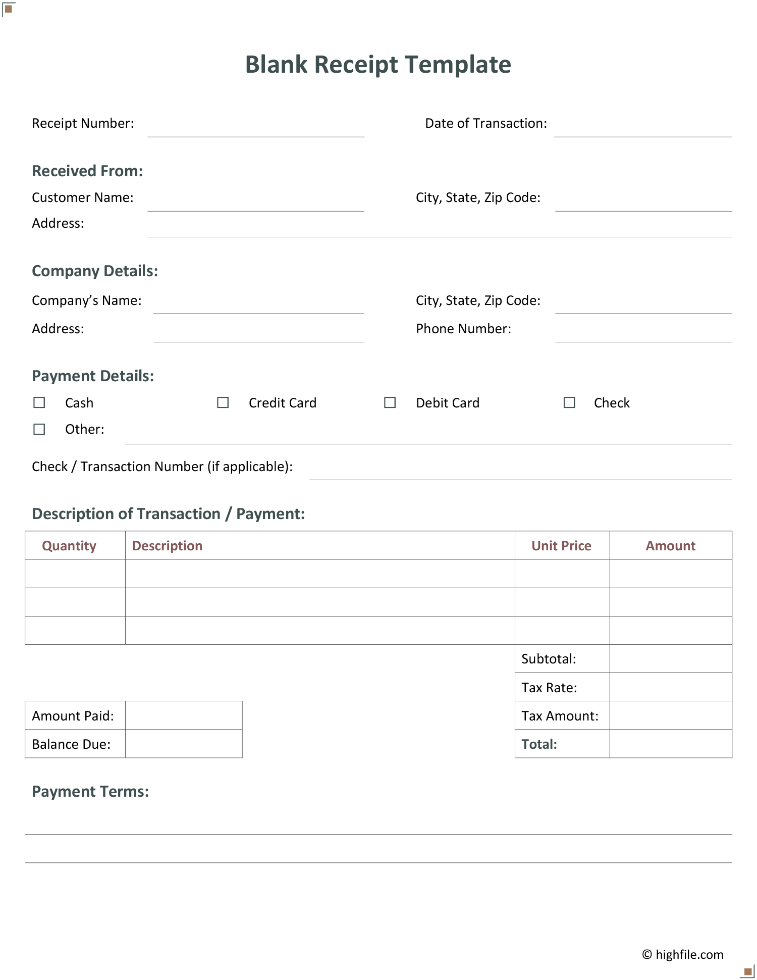 Deposit Receipt Template Word Google Docs Highfile Deposit Receipt Template Word Google Docs Highfile