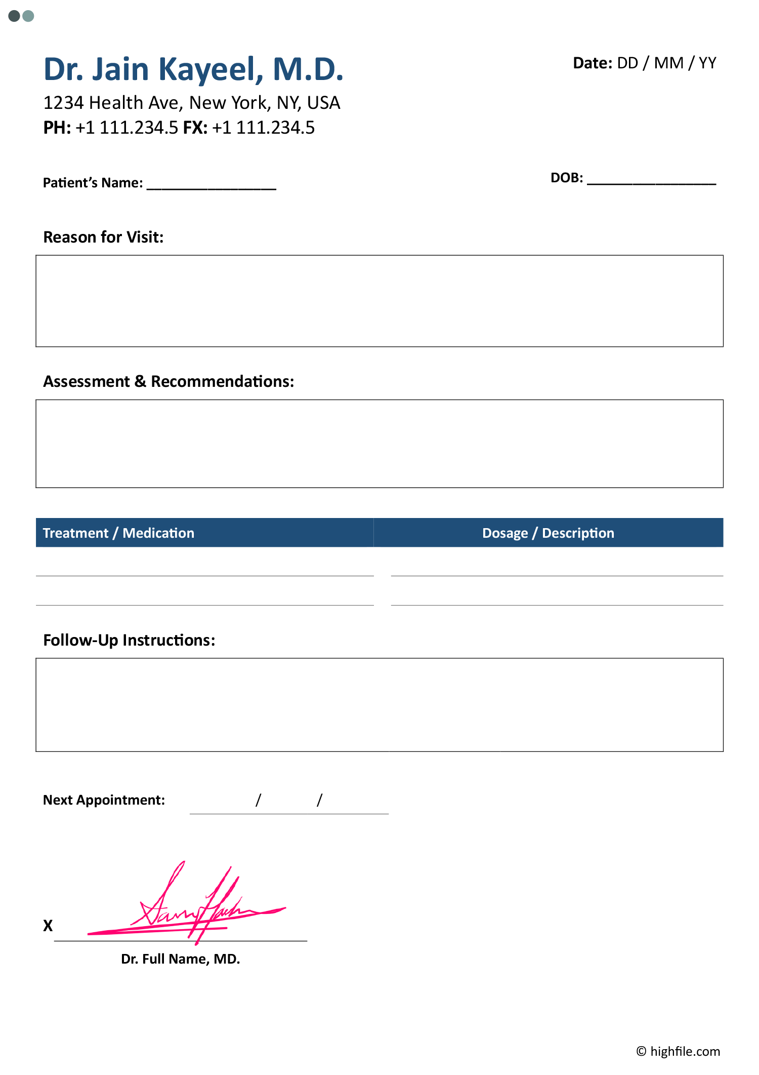 Blank Urgent Care Doctor #39 s Note Word Google Docs Highfile Blank Urgent Care Doctor #39 s Note Word Google Docs Highfile