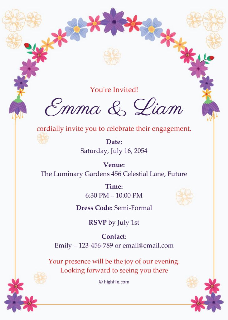 Birthday Invitation Template - Word | Adobe Illustrator - Highfile