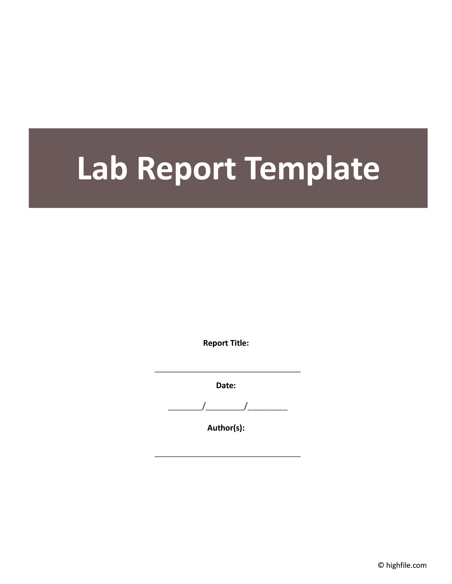 Lab Report Template Word Google Docs Highfile Lab Report Template Word Google Docs Highfile