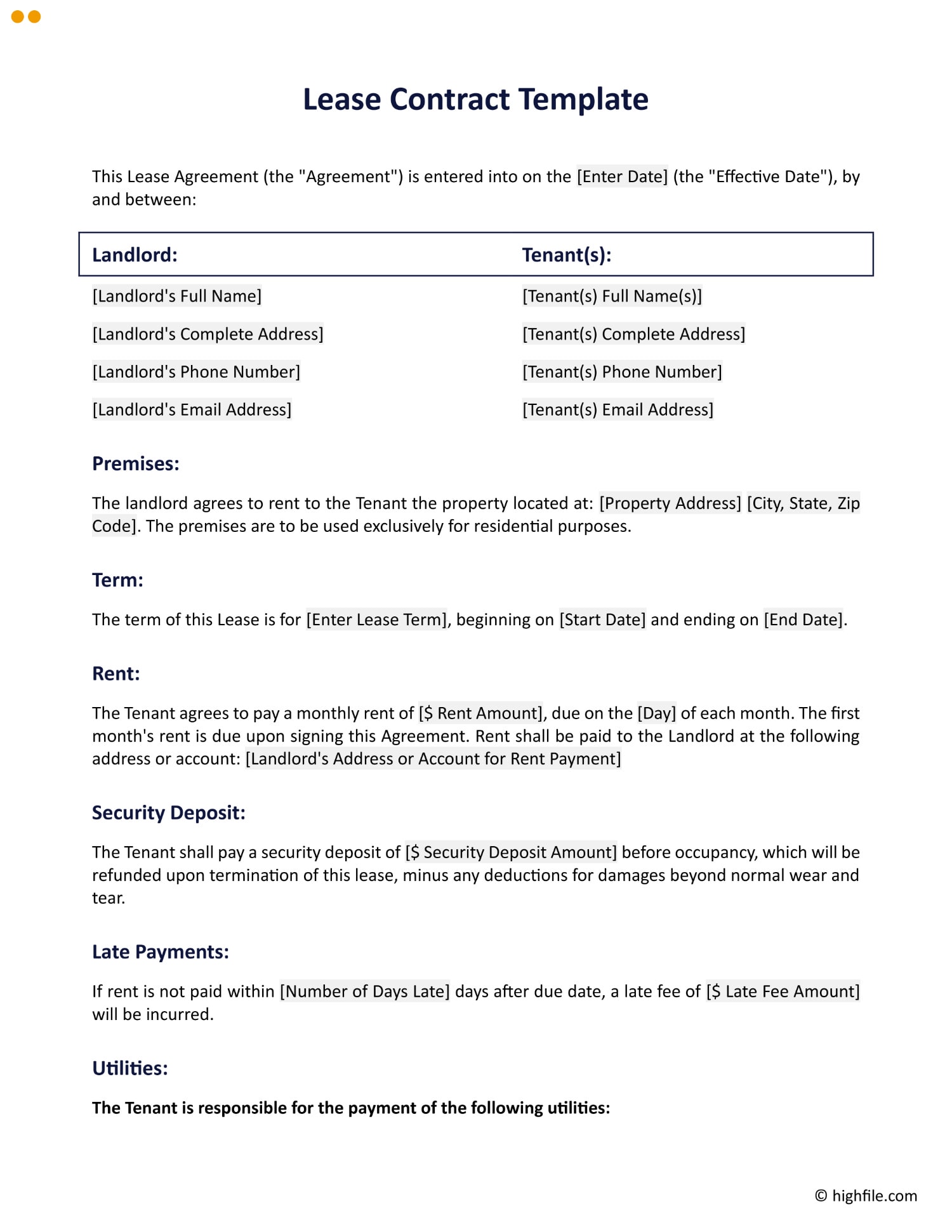 Service Agreement Template Word Google Docs Highfile Service Agreement Template Word Google Docs Highfile
