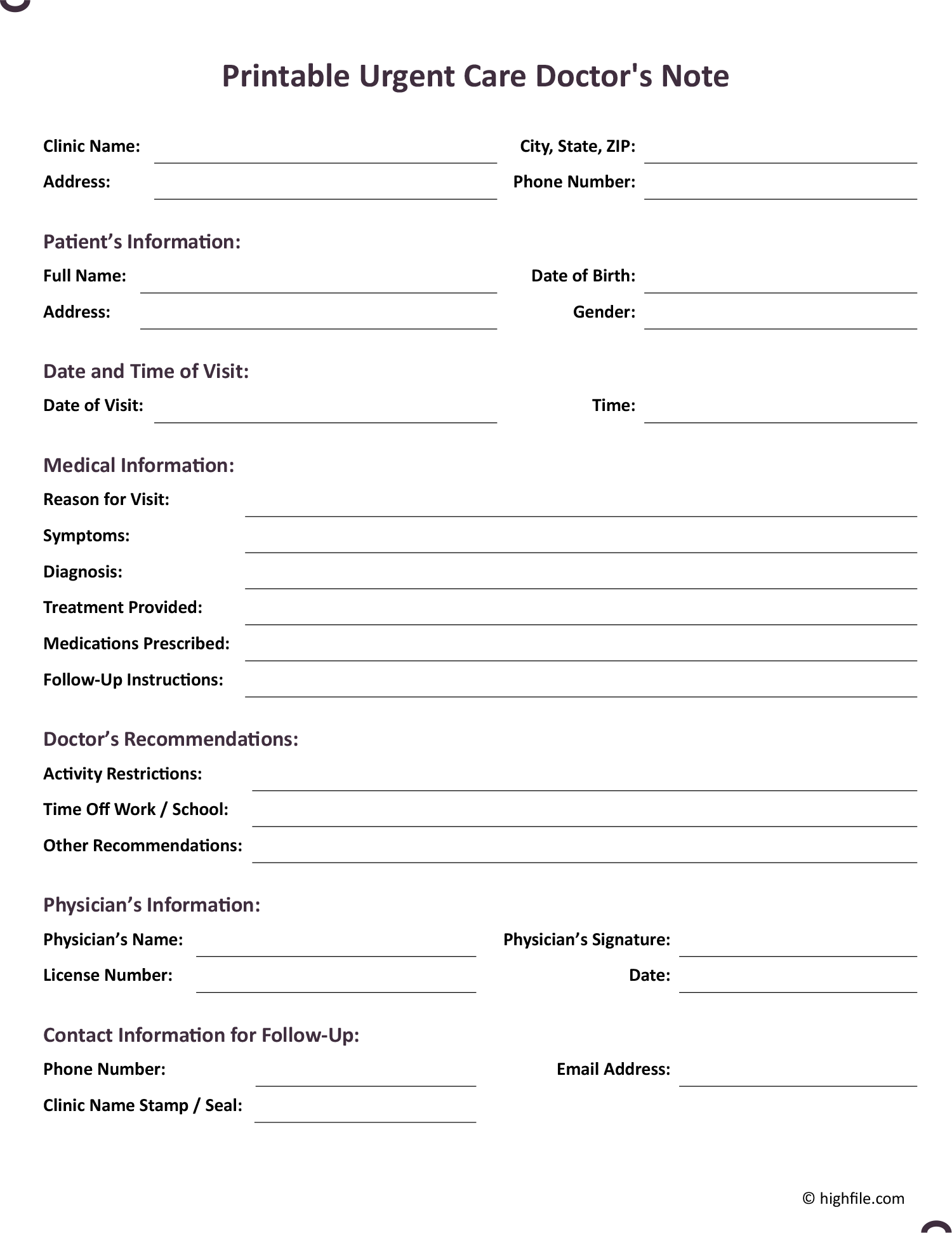 Doctor's Note Templates - Word | Google Docs | Editable PDF doctor-s-note-templates-word-google-docs-editable-pdf