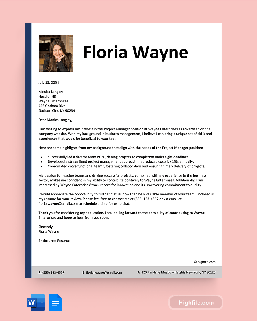 Simple Cover Letter Sample Word Google Docs Highfile simple-cover-letter-sample-word-google-docs-highfile