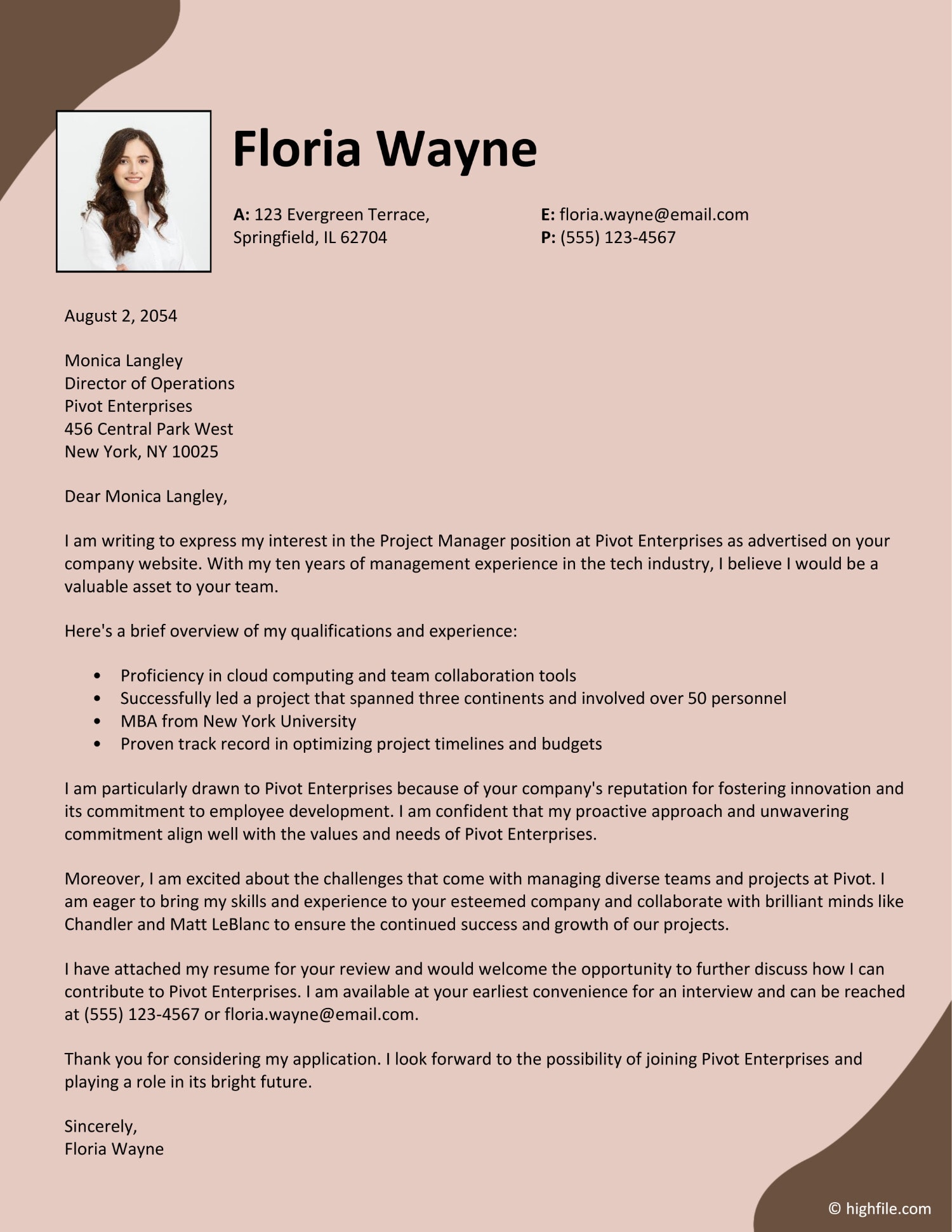Simple Cover Letter Template Word Google Docs Highfile Simple Cover Letter Template Word Google Docs Highfile
