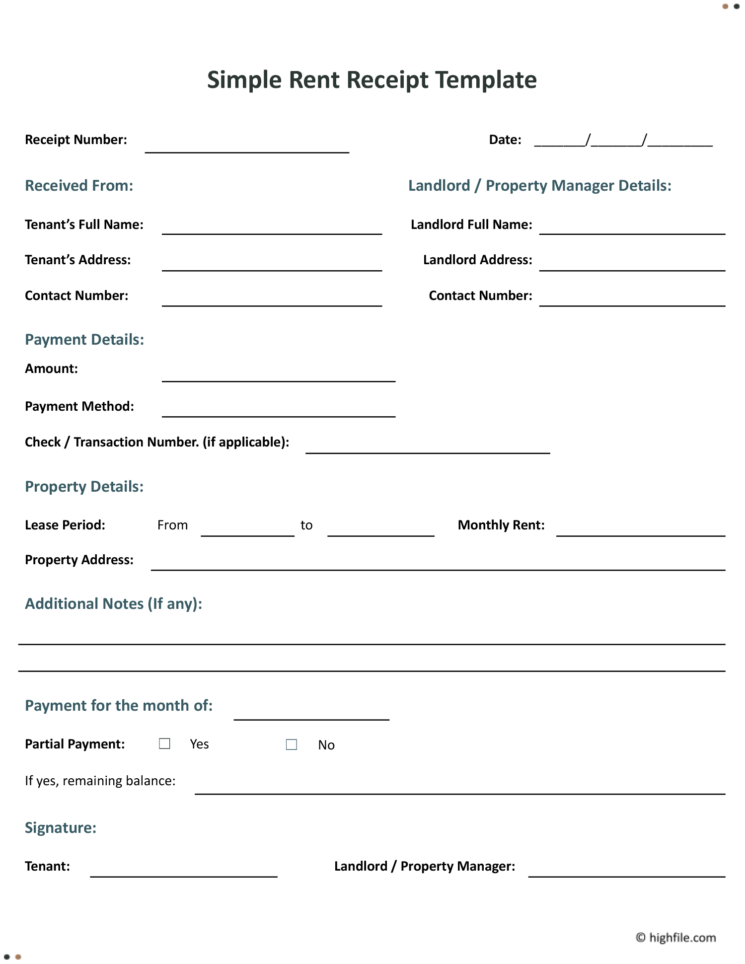 50+ Free Receipt Templates - Word | Google Docs | PDF - Highfile 50-free-receipt-templates-word-google-docs-pdf-highfile