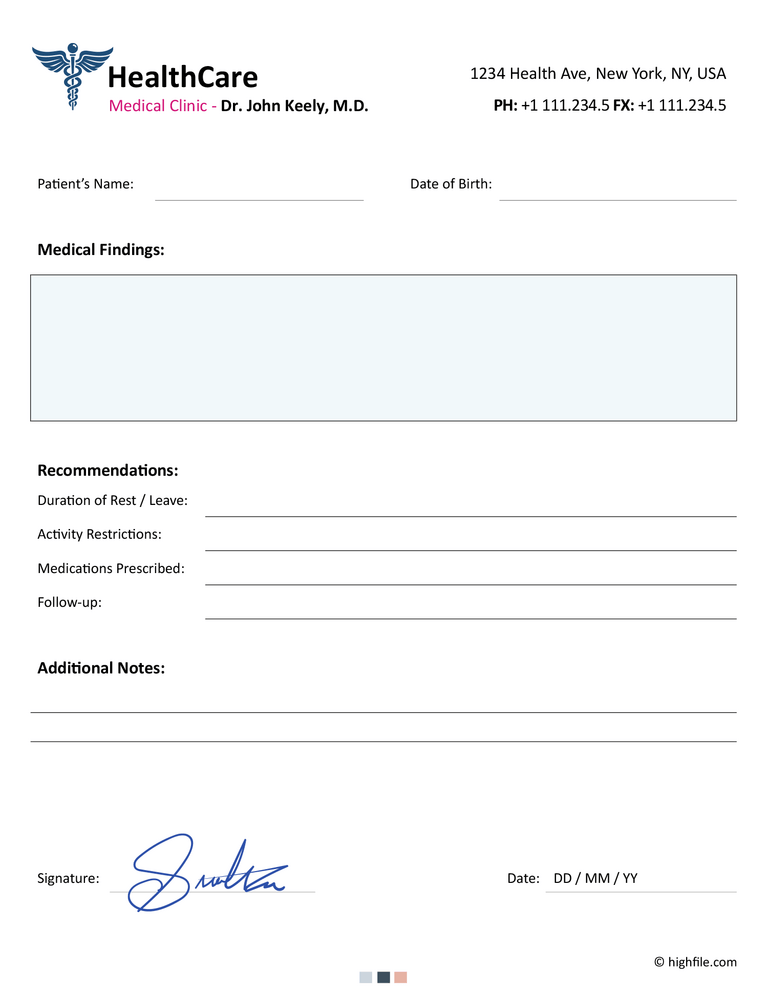 Doctor #39 s Note Templates Word Google Docs Editable PDF Doctor #39 s Note Templates Word Google Docs Editable PDF