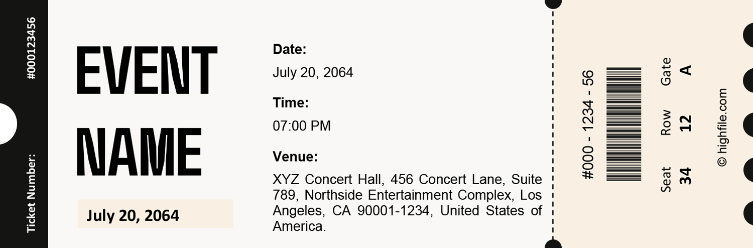 blank-ticket-template-word-google-docs-highfile for Printable Concert Ticket Template Free Blank Ticket Template - Word | Google Docs - Highfile for Printable Concert Ticket Template Free