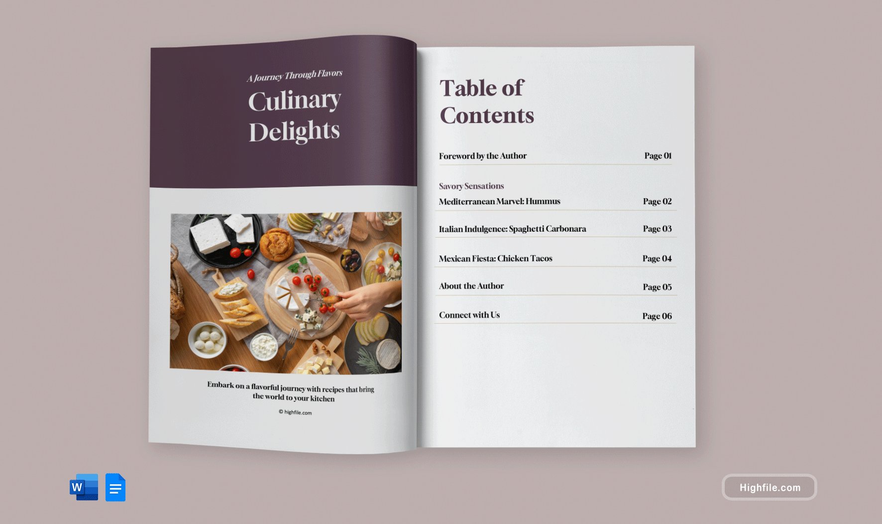 Cookbook Recipe Template Word Google Docs Highfile Cookbook Recipe Template Word Google Docs Highfile