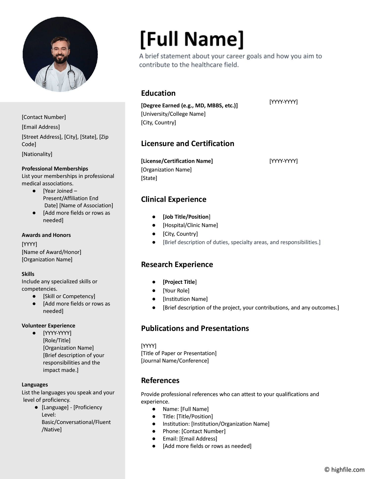Free Nursing Resume Template Customize in Word Free Nursing Resume Template Customize in Word
