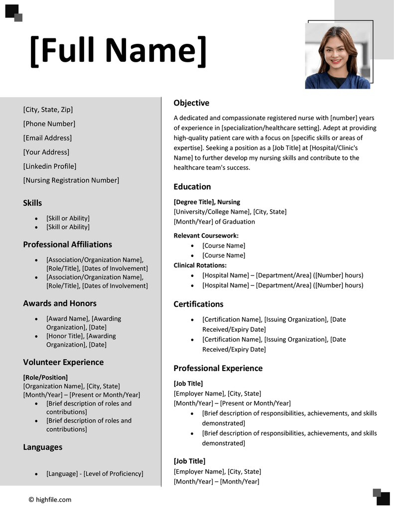 Residency CV Template Word Highfile Residency CV Template Word Highfile