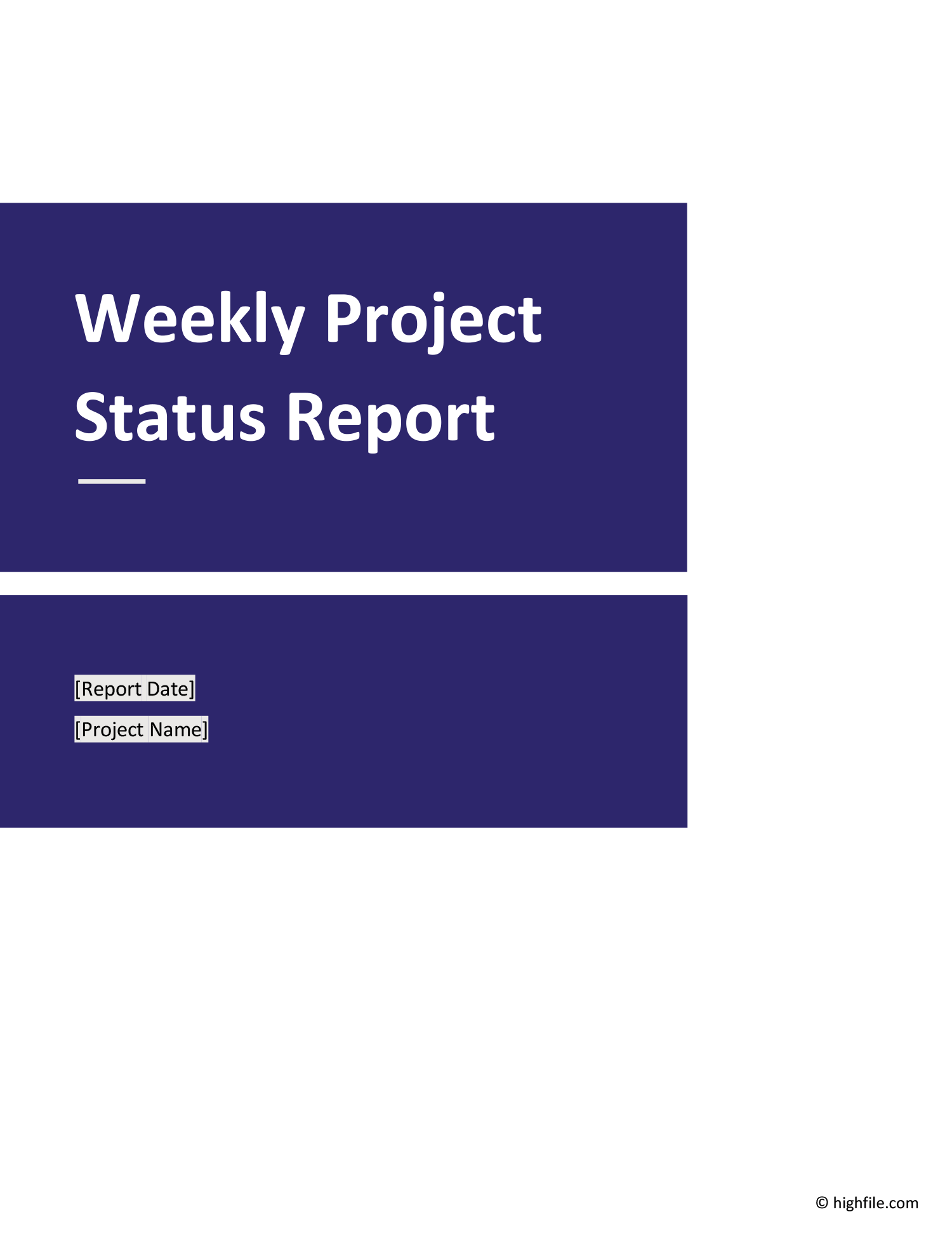 Weekly Report Template Word Google Docs Highfile