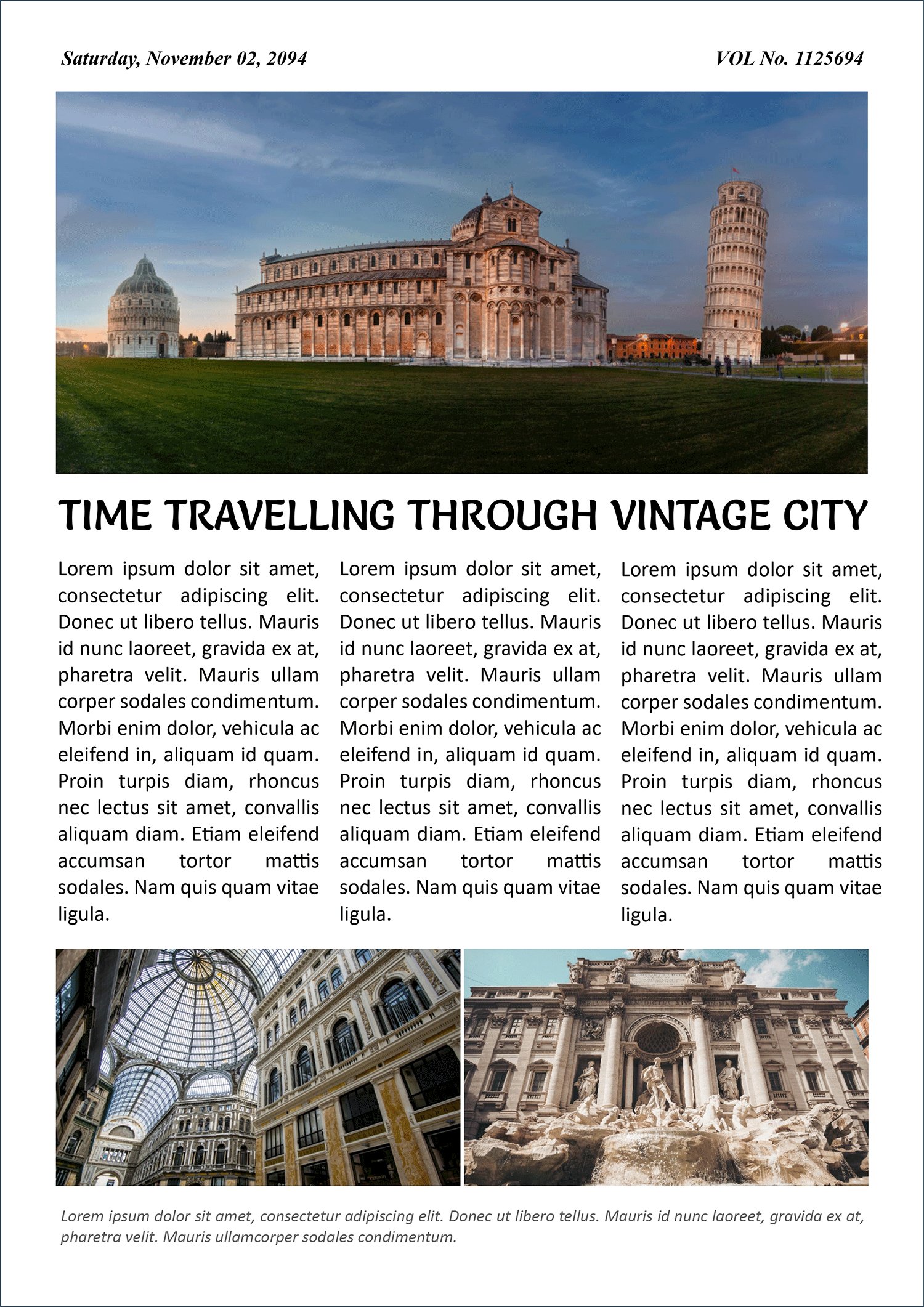 White and Black Minimal Business Article Page - Word | Google Docs ...