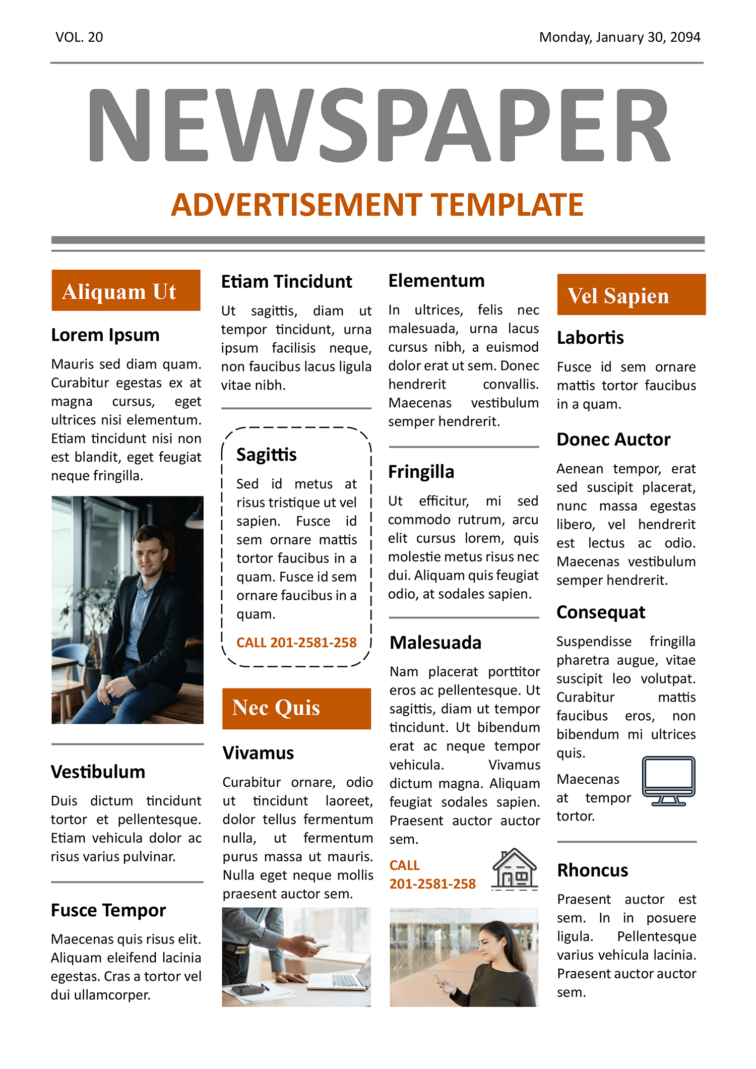 Newspaper Advertisement Template Word Google Docs Highfile