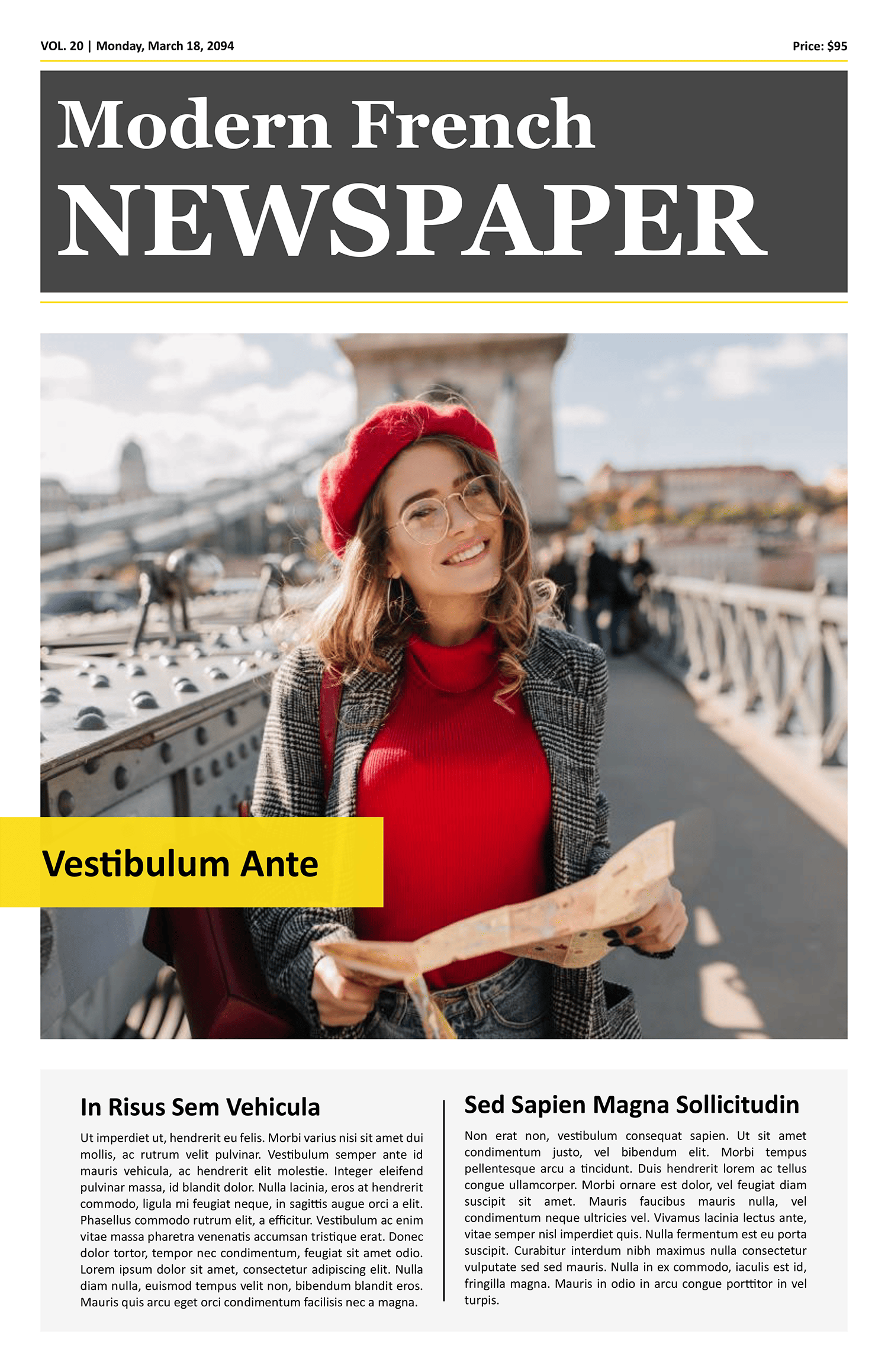 Modern Clean Newspaper Article Page Template Word Google Docs Modern Clean Newspaper Article Page Template Word Google Docs