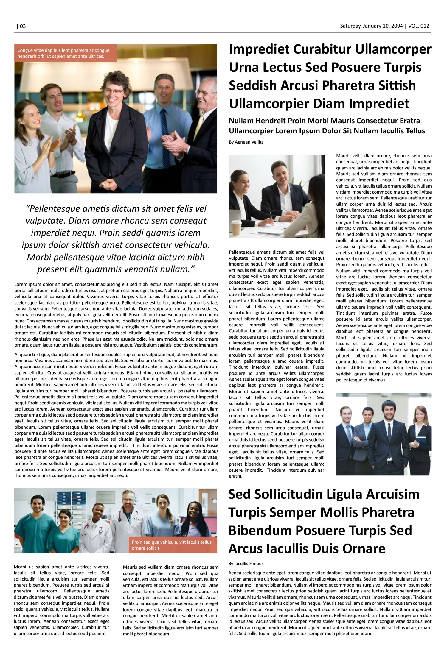 8 Page Classic Newspaper Template - Page 03