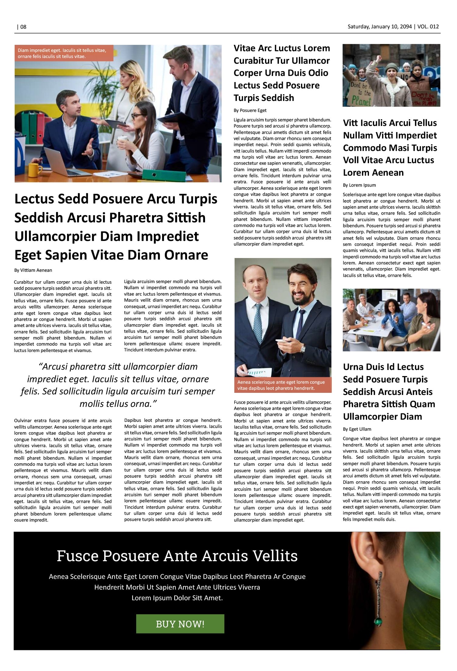 8 Page Classic Newspaper Template - Page 08