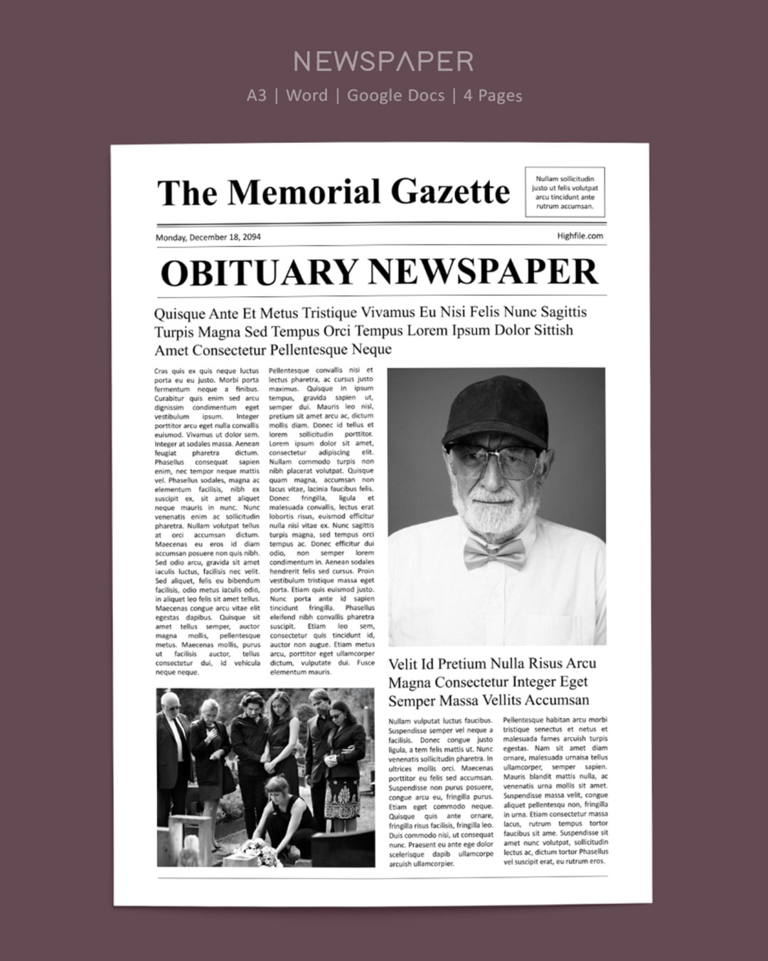 Free Newspaper Obituary Templates Highfile Free Newspaper Obituary Templates Highfile