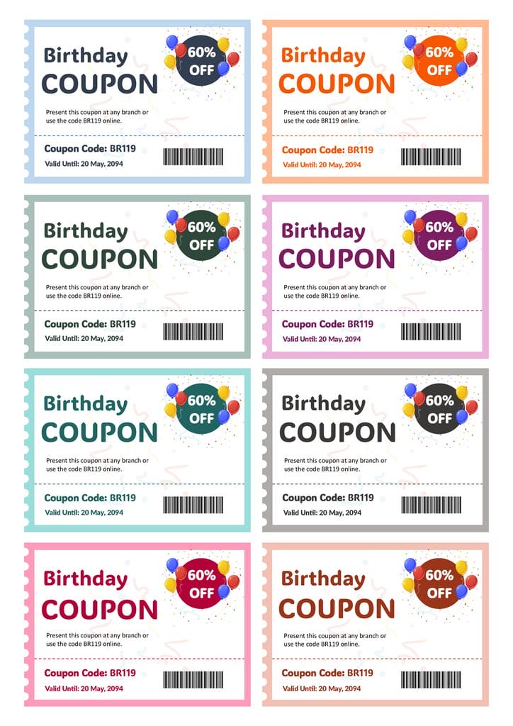 Free Editable Birthday Coupon Templates Highfile Free Editable Birthday Coupon Templates Highfile