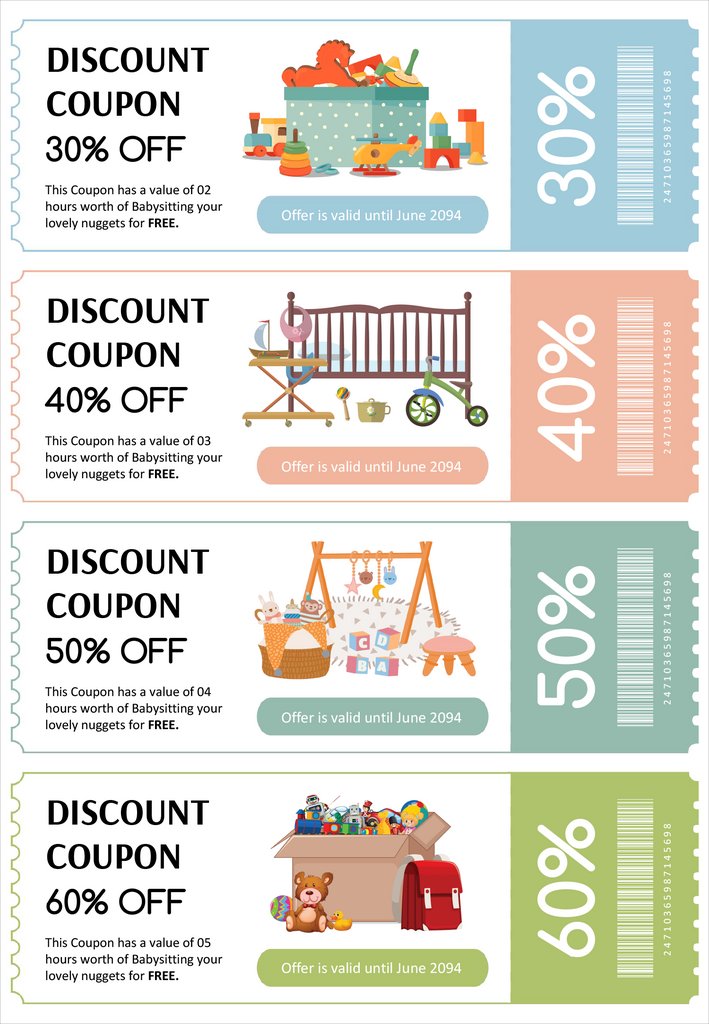 4 Per Page Babysitting Coupon Template PowerPoint Google Slides 4 Per Page Babysitting Coupon Template PowerPoint Google Slides