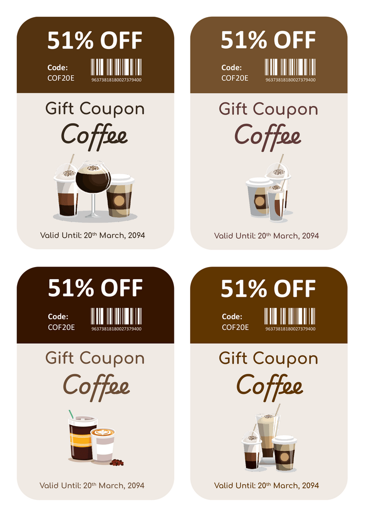 Colorful Coffee Coupon Template Word Google Docs Highfile Colorful Coffee Coupon Template Word Google Docs Highfile