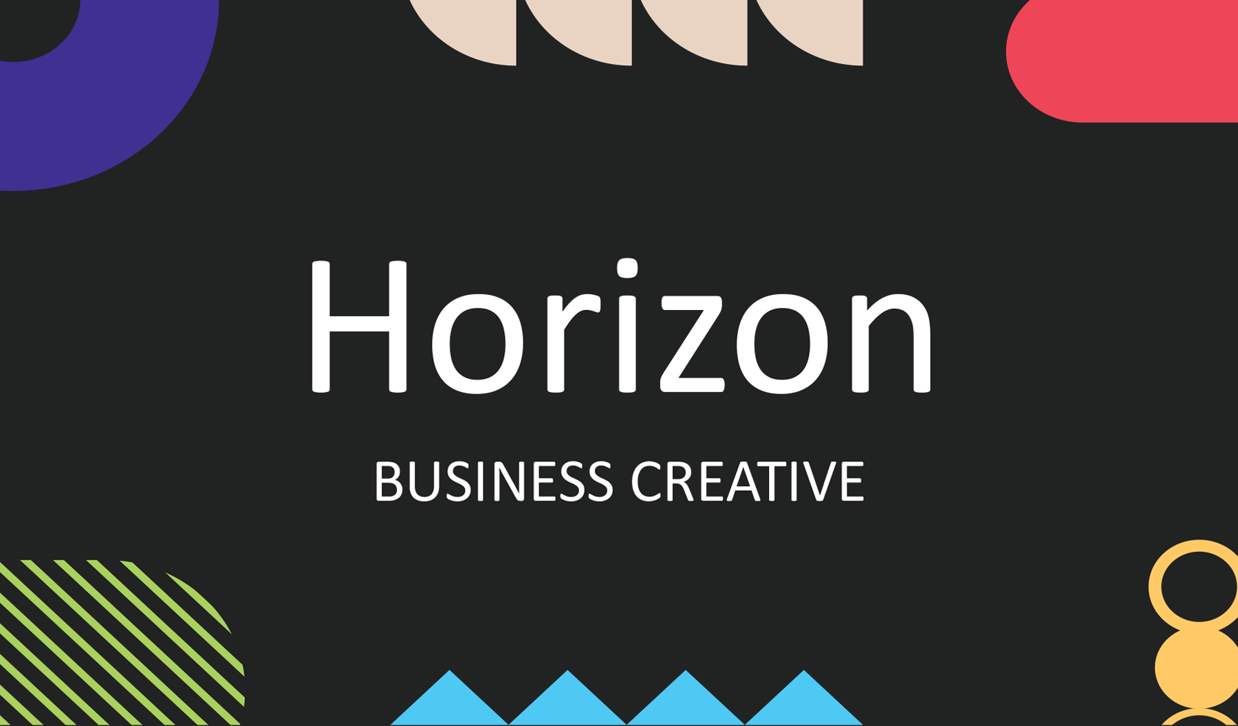 Colorful Business Card Template - Word | Google Docs - Highfile