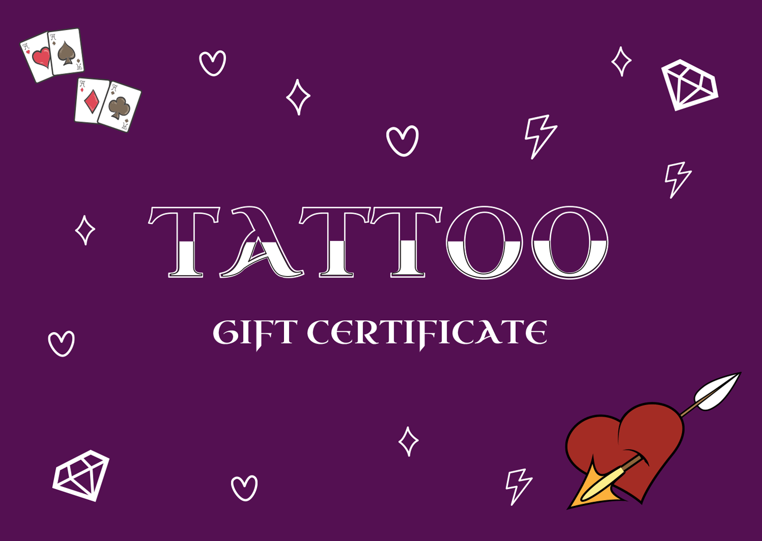 Sand Dune Tattoo Gift Certificate Template PowerPoint Google Slides Sand Dune Tattoo Gift Certificate Template PowerPoint Google Slides