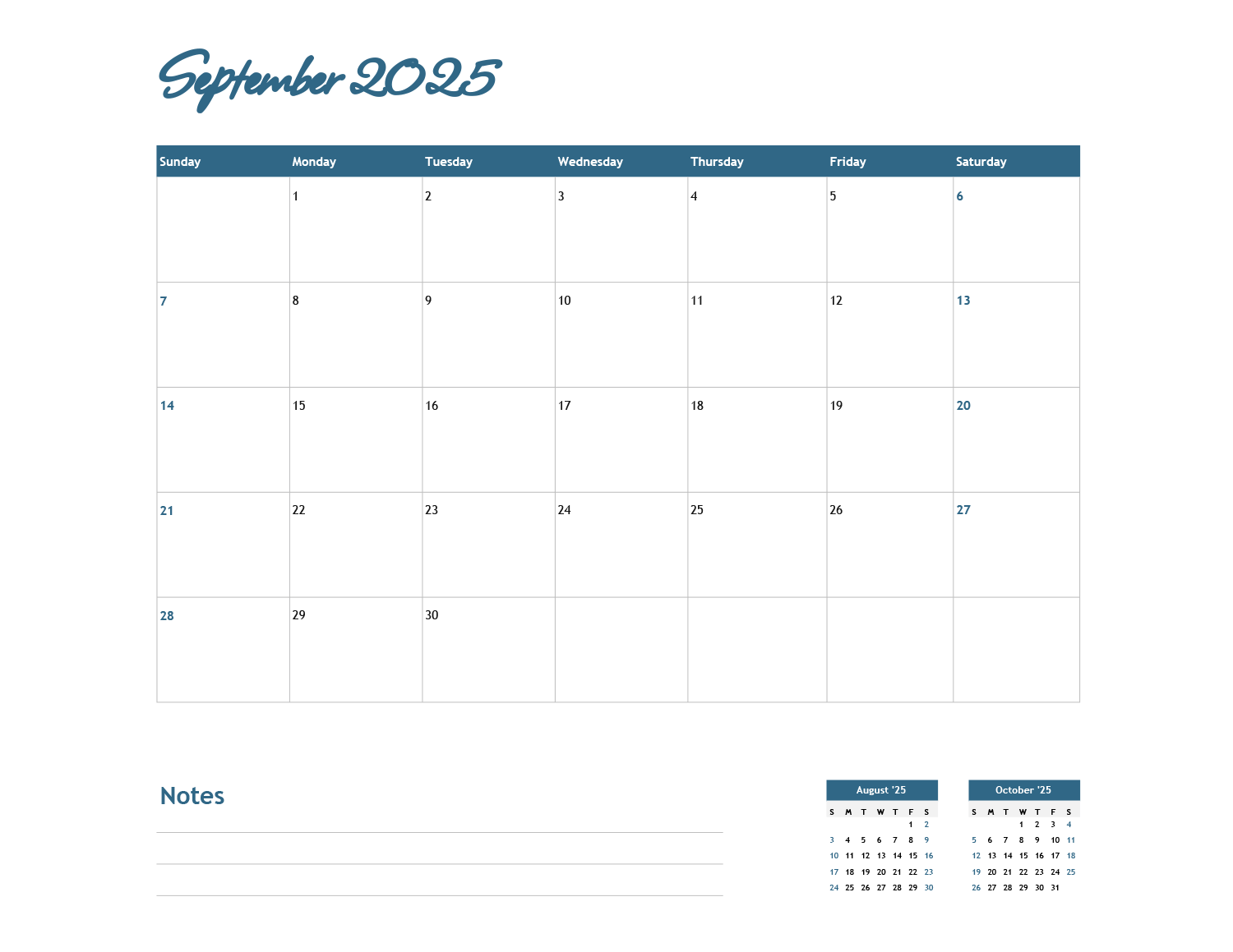 2025 Calendar Template - Excel | Google Sheets - Highfile 2025-calendar-template-excel-google-sheets-highfile