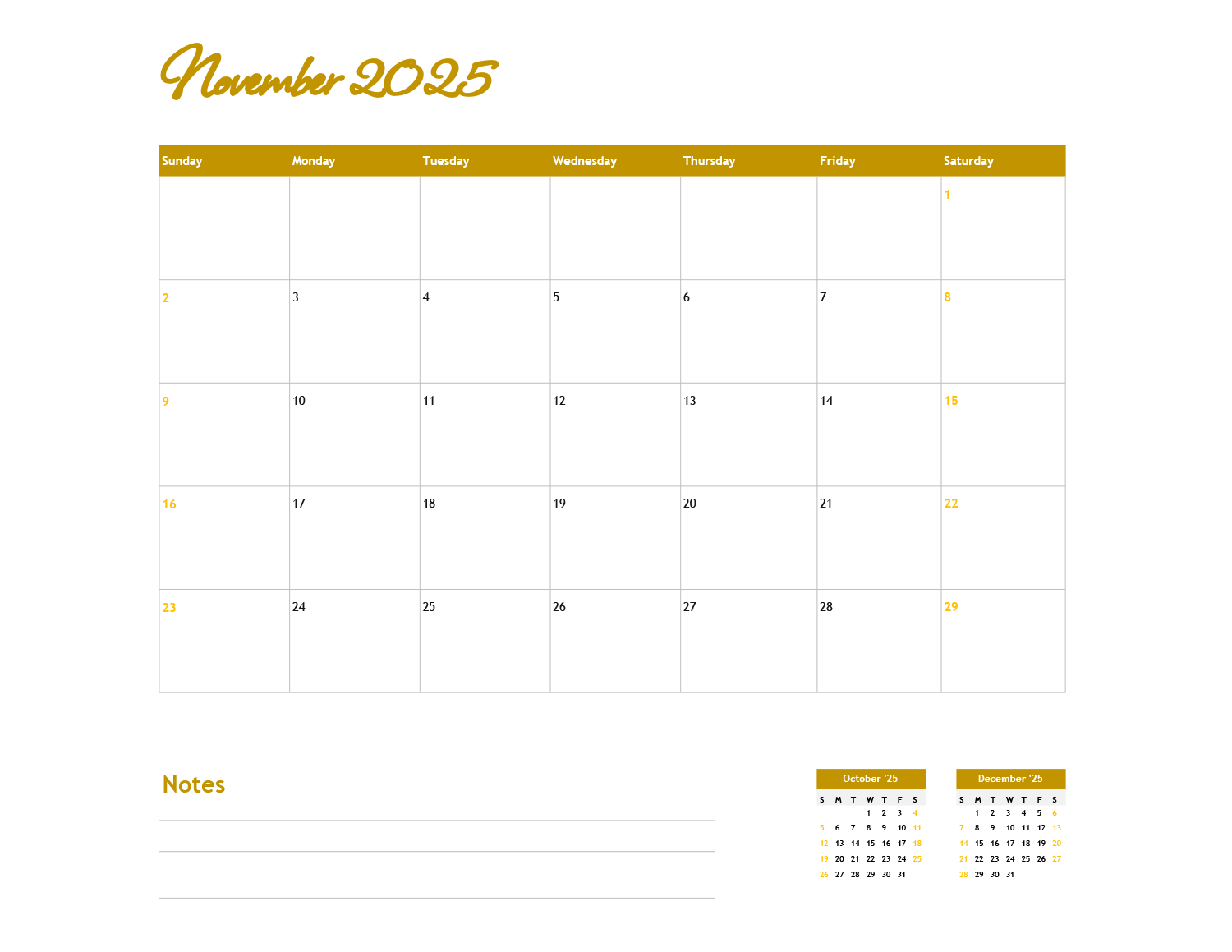 2025 Calendar Template - Excel | Google Sheets - Highfile 2025-calendar-template-excel-google-sheets-highfile