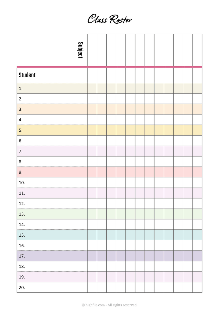 Free Editable PDF Templates - Highfile