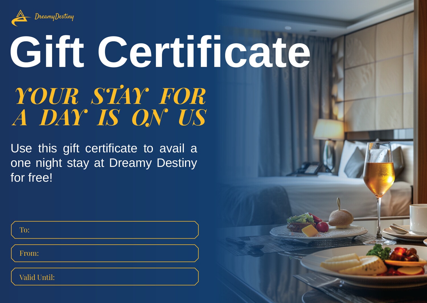 Elegant Hotel Gift Certificate Template - Word | Google Docs | Adobe ...