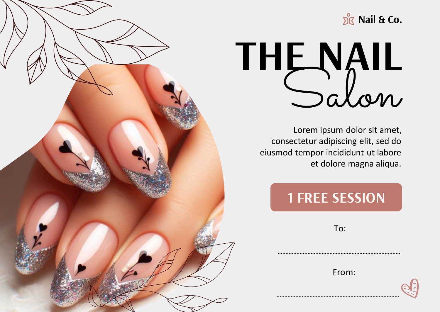 Nail Salon Gift Certificate Template PowerPoint Google Slides Nail Salon Gift Certificate Template PowerPoint Google Slides