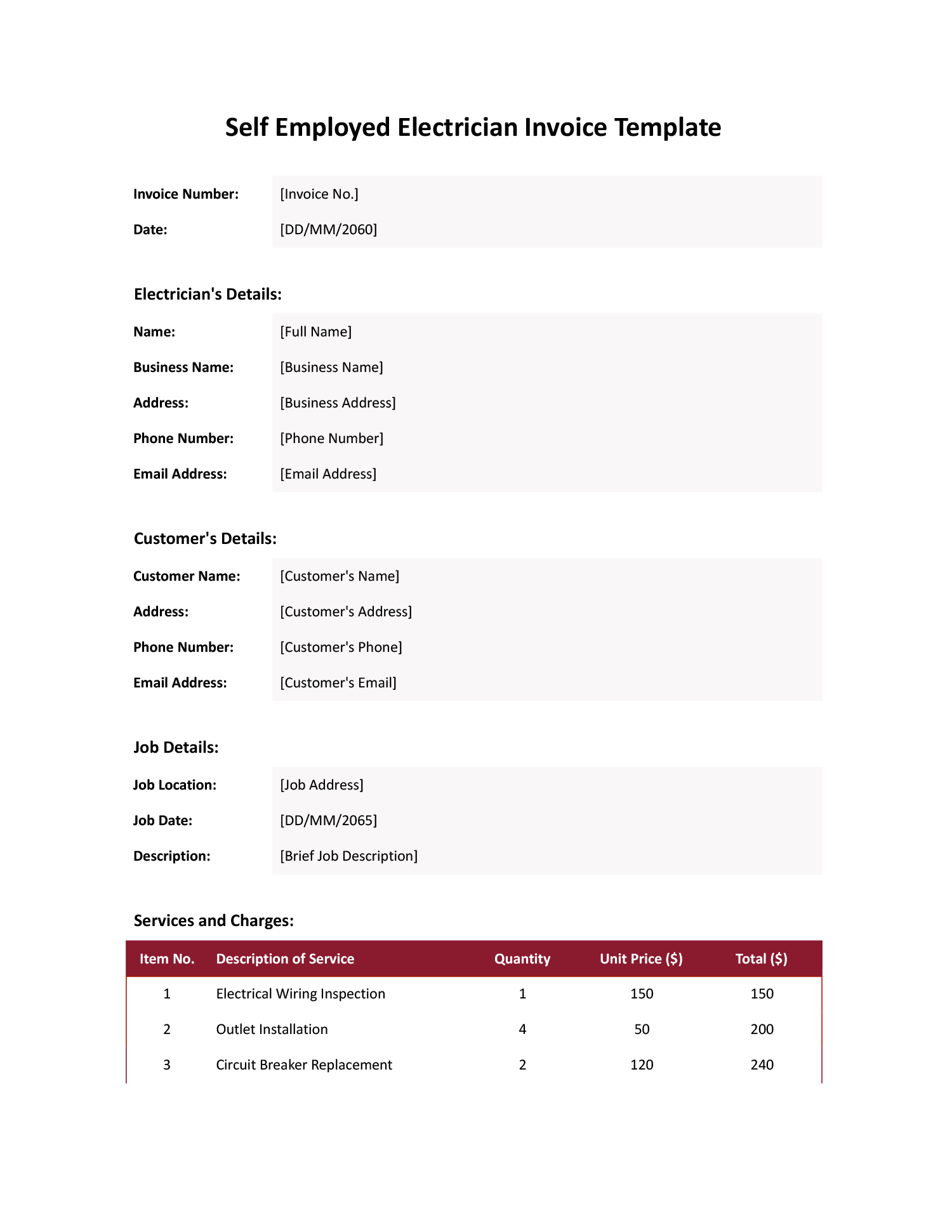 Self Employed Invoice Template Word Google Docs Highfile Self Employed Invoice Template Word Google Docs Highfile